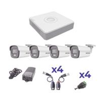 KIT COLORVU HIKVISION KH1080PL4BC TURBOHD 1080P LITE / DVR 4 CANALES / 4 CAMARAS BALA EXTERIOR 2.8 MM / TRANSCEPTORES / CONECTORES / FUENTE DE PODER PROFESIONAL KIT COLORVU HIKVISION KH1080PL4BC TURBOHD 1080P LITE / DVR 4 CANALES / 4 CAMARAS BALA EXTERIOR 2.8 MM / TRANSCEPTORES / CONECTORES / FUENTE DE PODER PROFESIONAL